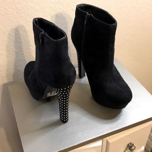 Black studded heal Deb booties